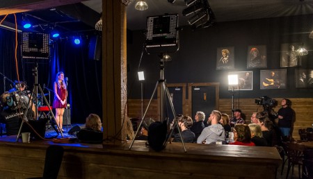 TV screening, Canada; photo by André Chevrier